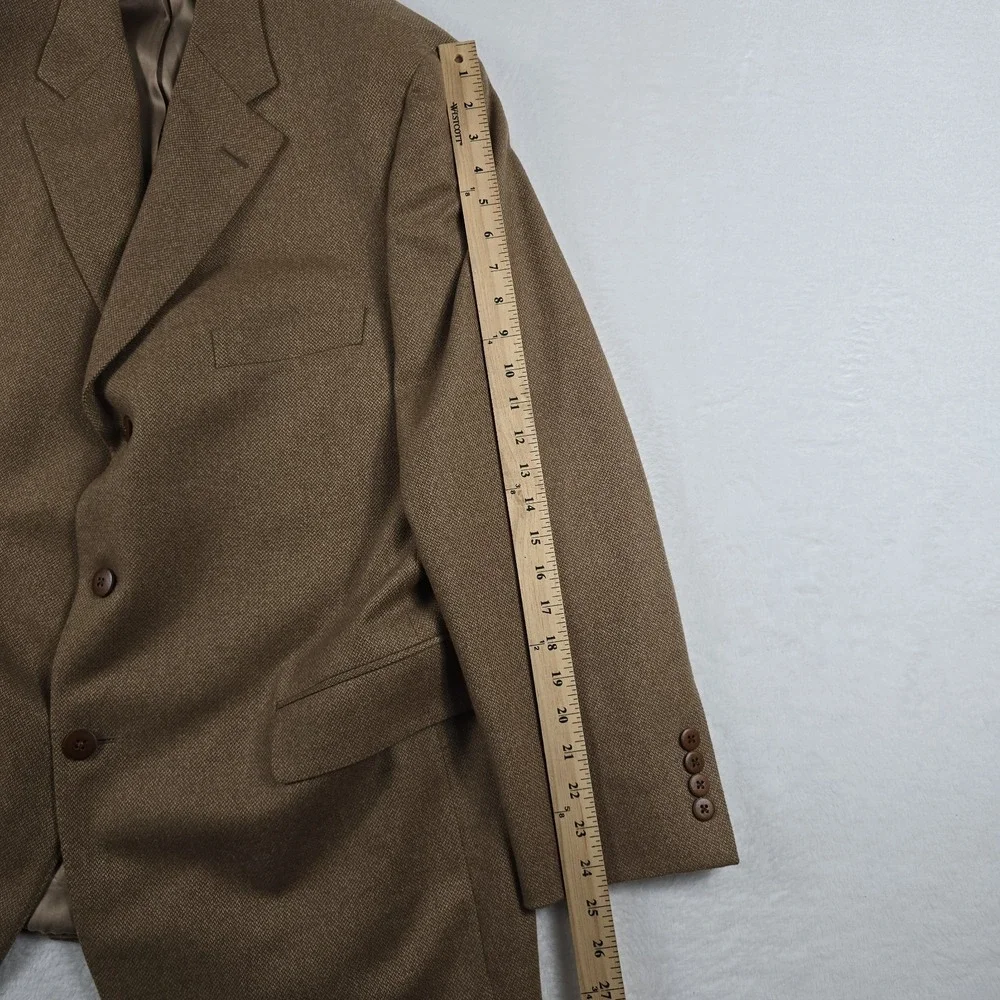 Samuelsohn Greenwich II Camelhair Sport Coat Men's Size 46R Brown 3 Button Notch